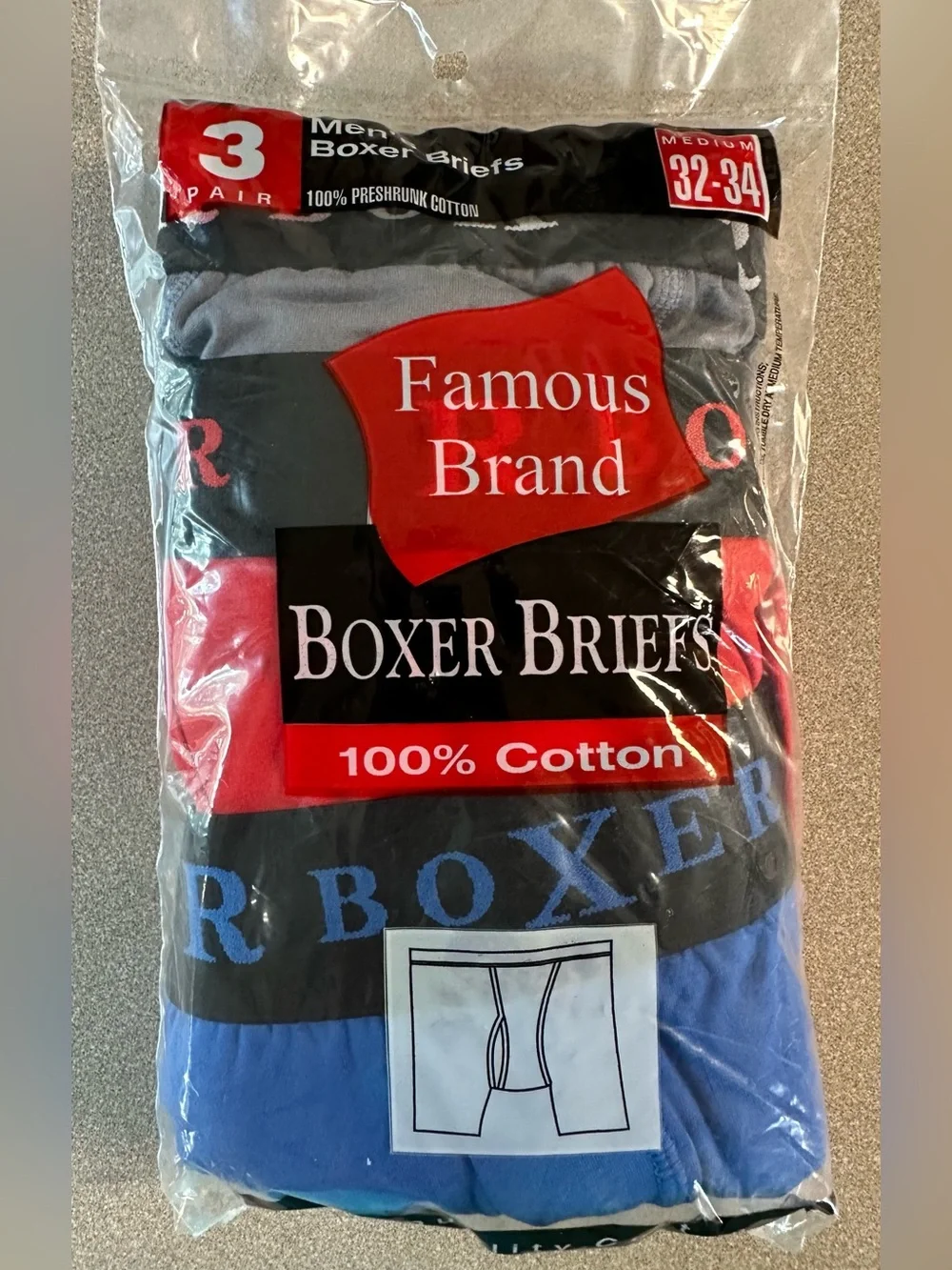 3 pack Boxer Briefs - NIP